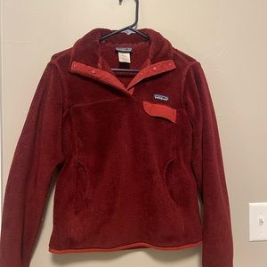 Patagonia Pull Over Red - Size Small